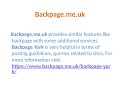 Backpage York A classified site in the UK