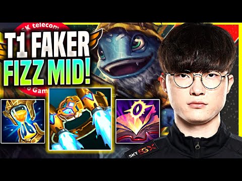 FAKER IS SO GOOD WITH FIZZ! - T1 Faker Plays Fizz Mid vs Syndra! | Season 11
