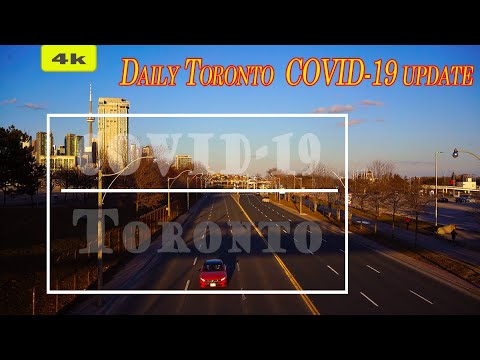 《4k》Daily Toronto  COVID-19 update: - March 18, 2020 Driving  Yonge Street and lake shore Blvd