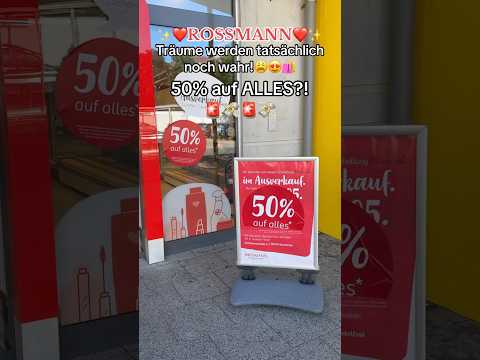 Rossmann AUSVERKAUF?!😍😱 50% auf Alles wieeeee? #rossmann #sale #shopping #beauty