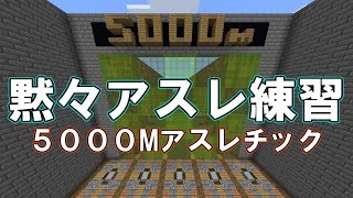【Minecraft】5000Mアスレで練習