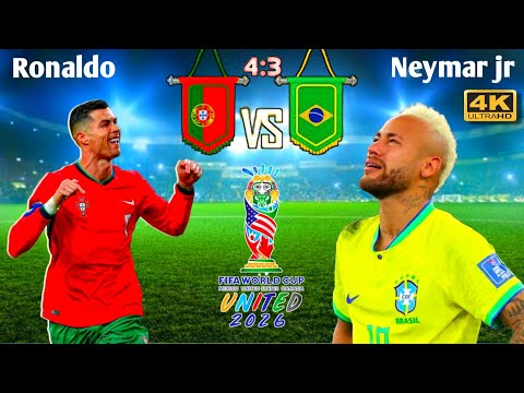 PORTUGAL VS BRAZIL || Imaginary Match 2026 ||🤯🔥 PENALTY SHOOTOUT || 🥶 #football #shorts #cr7