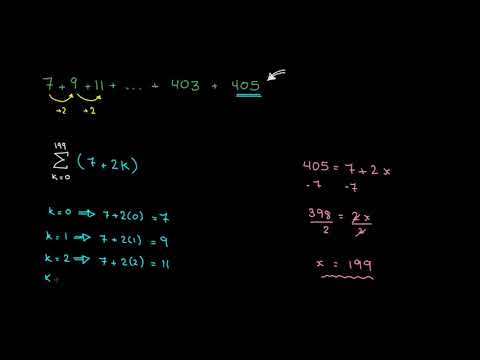 الصف العاشر الرياضيات الجبر 2 كتابة المتسلسلات الحسابية باستخدام رمز سيغما