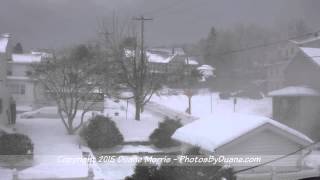 preview picture of video 'Snow in Pittston, PA - Groundhog Day 2015'