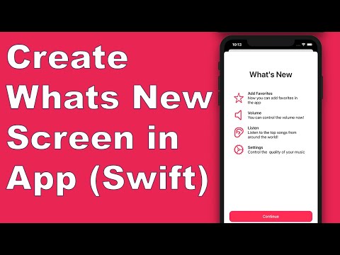 Create Whats New Screen in App (Swift 5) - Xcode 11