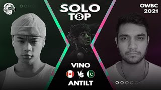 look at helium when antilt doing his snare ayyy（00:03:07 - 00:07:54） - VINO VS ANTILT | Online World Beatbox Championship 2021 | TOP 8 | SOLO BATTLE