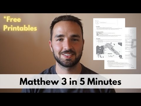 Matthew 3 in 5 Minutes - 2BeLikeChrist