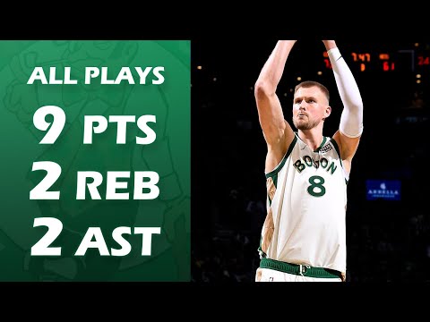 Kristaps Porzingis vs Nets | 9 pts, 2 reb | ALL PLAYS | 23/24 NBA Season