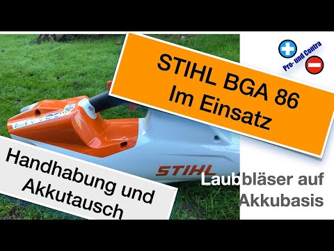 #STIHL #BGA 86 im Betrieb - Handhabung und Pro-& Contra übersicht