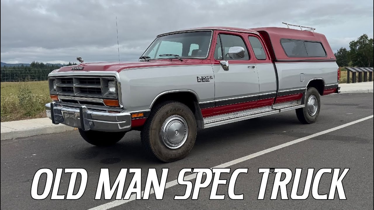 Original Paint Survivor 1990 Dodge Ram W250 4x4! 360 ...