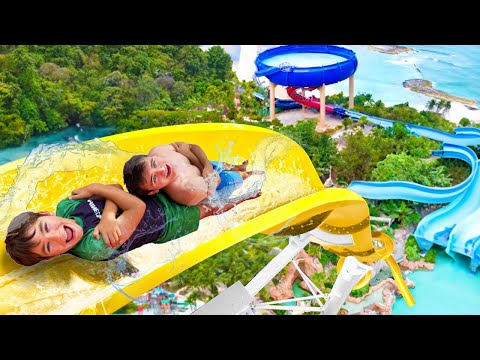 1H POUR FAIRE LES PLUS GRANDS PARCS AQUATIQUES du MONDE !