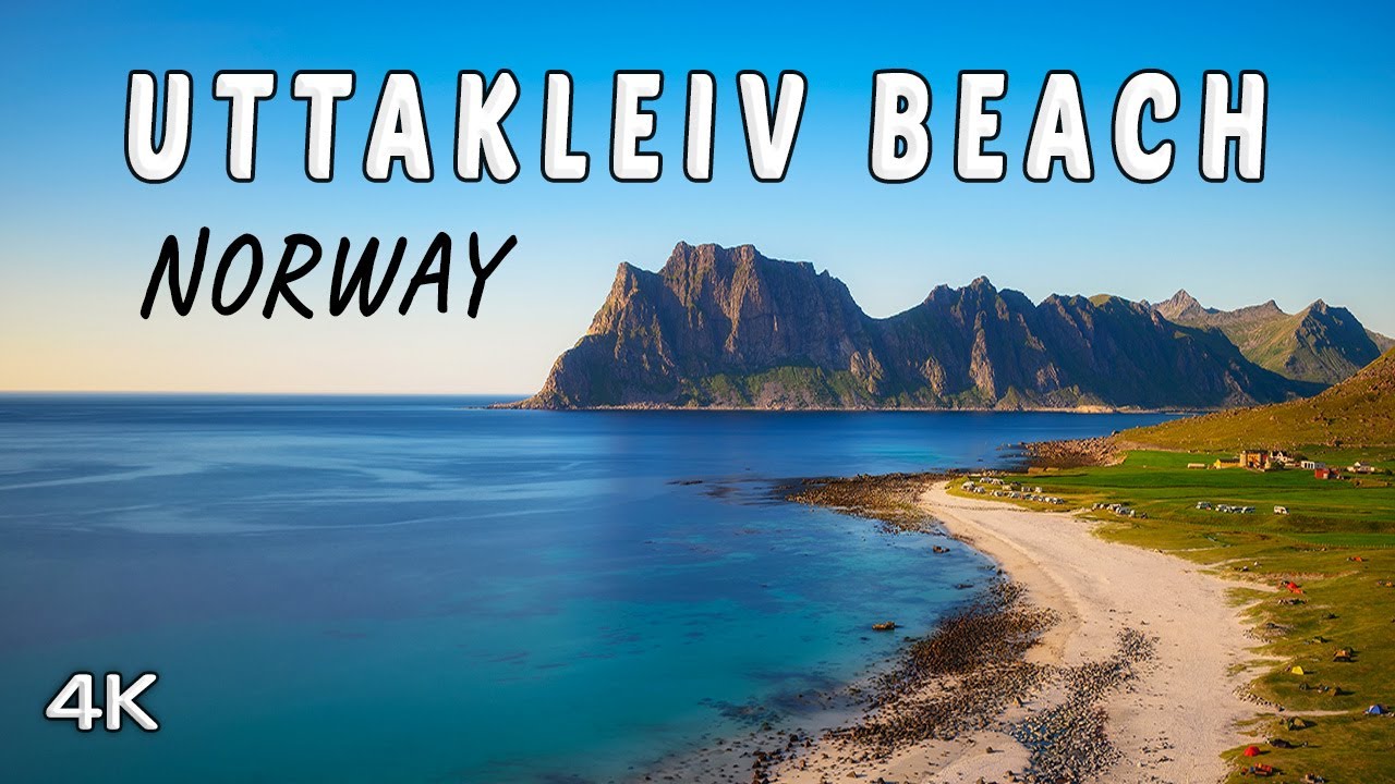 Experience a virtual tour around Uttakleiv Beach.