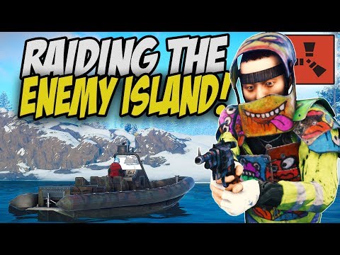 Raiding a MYSTERIOUS Enemy Island with Satchels! -  Rust Duo Survival Gameplay