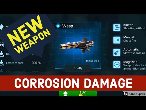 New Corrosion Weapon - Wasp - Damage Over Time - War robots Test Server