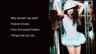 Britney Spears - Why Should I Be Sad (lyrics)