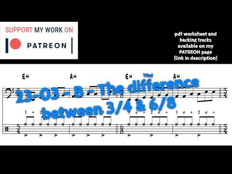23-03 - B - The difference between 3/4 & 6/8