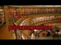 What does paramagnetism mean?