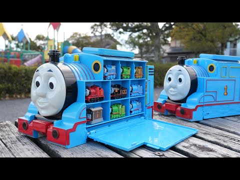 Thomas the Tank Engine Park Hide and Seek ☆ Let's go find 35 Mini Thomas!
