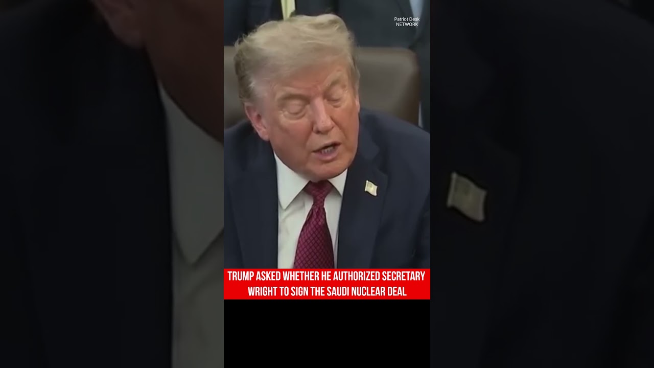 Video: Trump Ties Saudi Nuclear Deal to Abraham Accords, Says Wright Signing Was Understood