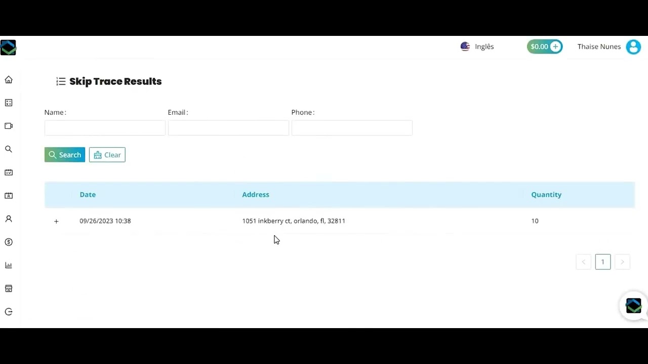 STEP 1 - Skiptrace with Property Details