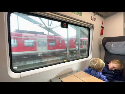 Crossing The Rhine River From The East Onboard DB ICE 610 at Köln / Cologne