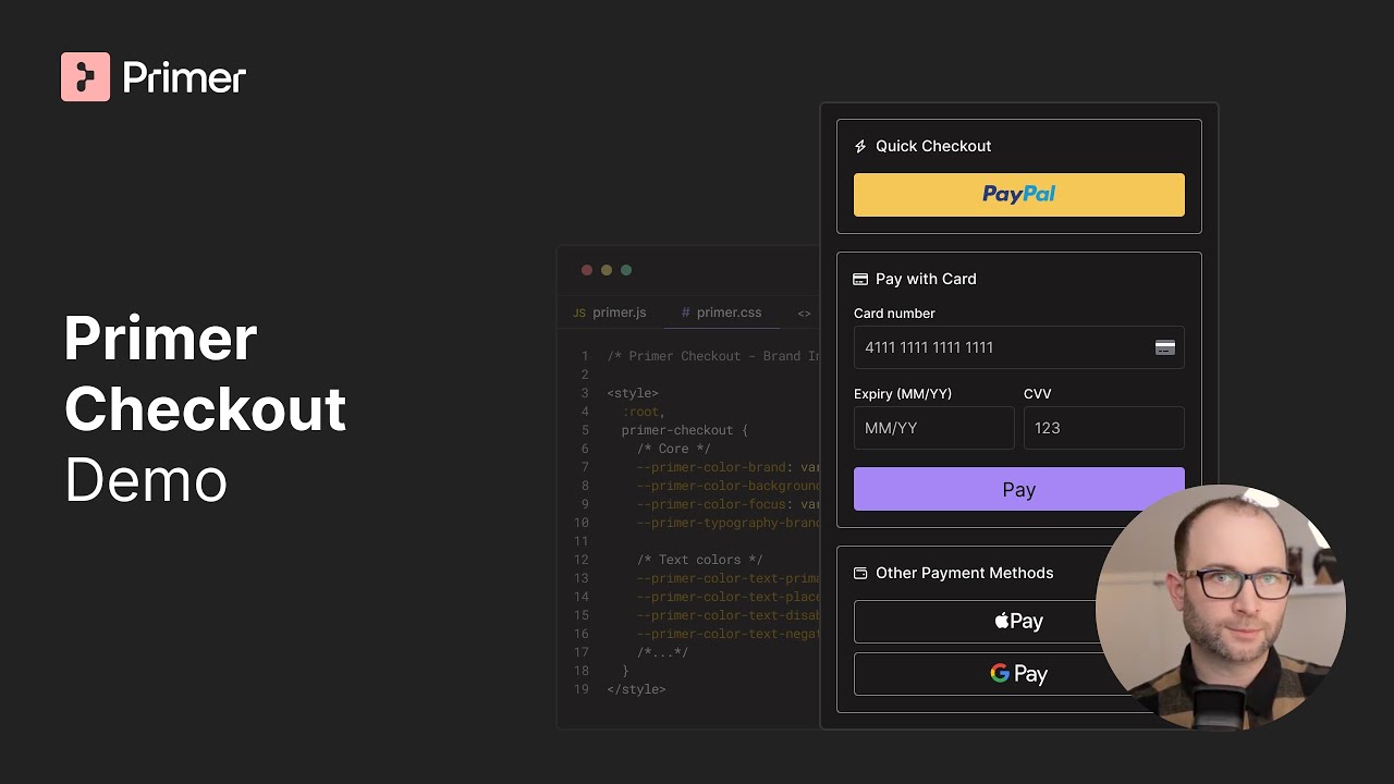 Build a Checkout in minutes | Primer