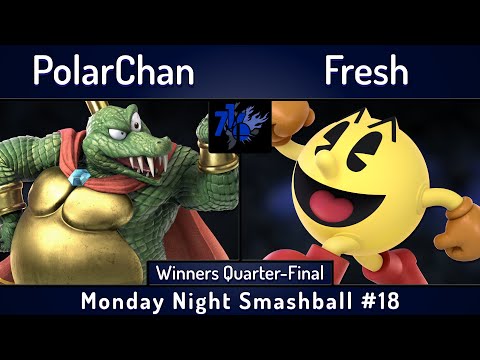 MNS # 18 | PolarChan (King K Rool) vs Fresh (Pac-Man) | Winners Quarters | SSBU Ultimate Tournament