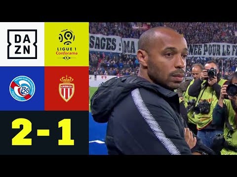 Thierry Henry verliert bei Trainer-Debüt für Monaco: RC Straßburg - AS Monaco 2:1 | Ligue 1 | DAZN