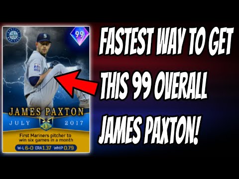 FASTEST WAY TO GET 99 OVERALL JAMES PAXTON! MLB THE SHOW 20 DIAMOND DYNASTY