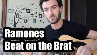 Ramones - "Beat on the Brat" Guitar Tutorial