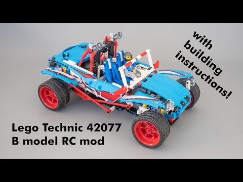 Lego Technic 42077 Buggy B-model RC mod with building instructions