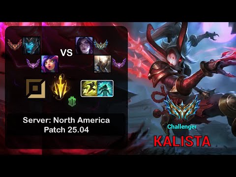 Kalista ADC + Neeko vs Kai'Sa + Pantheon - NA Challenger - Patch 25.04