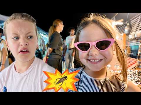 Familjens nya vardag i Thailand - Äter Insekter! Skola & Shopping VLOGG