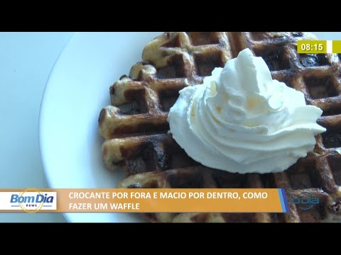 Aprenda como fazer um Waffle crocante por fora e macio por dentro 26 07 2021