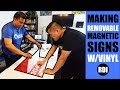 Making removable magnetic signs with vinyl