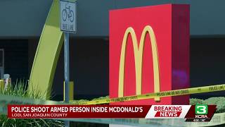 Shooting involving at least one officer after disturbance at Lodi McDonald's, police say  Pause U...
