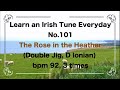 101 The Rose in the Heather (Double Jig, D Ionian)