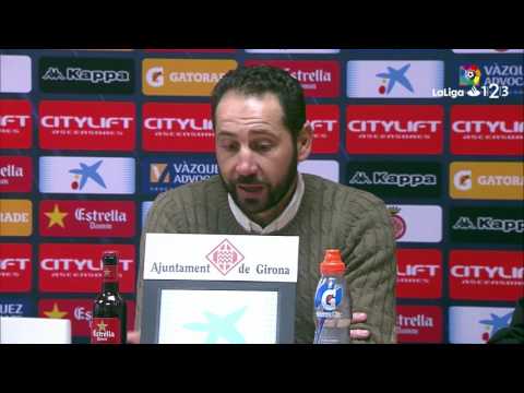 Rueda de prensa de Pablo Machín tras el Girona FC vs Nàstic (4-2)