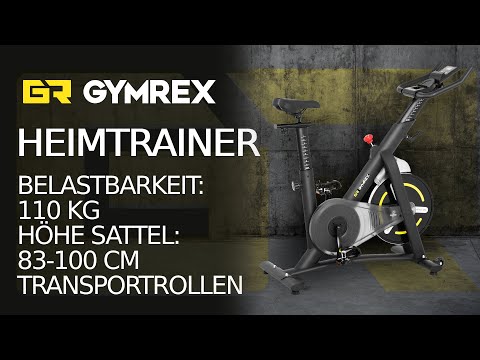 Video - Hometrainer - vliegwiel massa 13 kg - LCD