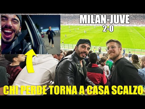UNA DISASTROSA SCONFITTA: REAGIAMO ALLO STADIO A MILAN vs JUVENTUS - CHI PERDE TORNA A CASA SCALZO!