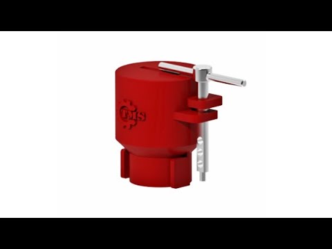 Red mild steel hydrant lockout, multipurpose