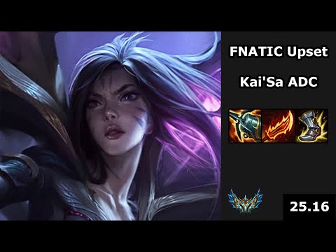 FNATIC Upset (Kai'Sa) vs Xayah - EUW Challenger - Patch 25.16