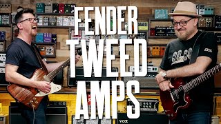 Video thumbnail for Vintage Fender Tweed Amps With Jesse Hoff & Ed Oleszko [7 Vintage Tweeds Cranked!] by That Pedal Show
