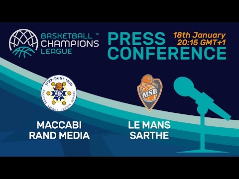 Maccabi Rand Media v Le Mans Sarthe - Press Conference - Basketball Champions League