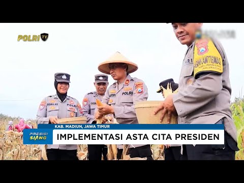 POLRES MADIUN SUKSES PANEN 1 TON JAGUNG