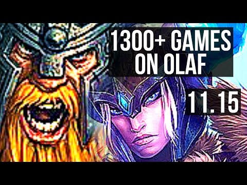 OLAF vs SEJUANI (JUNGLE) | 3.0M mastery, 1300+ games, 10/3/6, Dominating | KR Diamond | v11.15