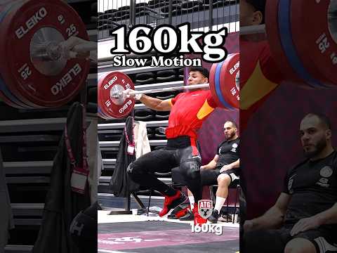 Abdo - Mohamed Younes Abdelrahman Elsayed (79kg Egypt) 160kg Slow Motion Snatch #weightlifting