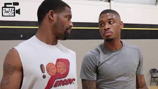 Dee Woods workout session with Derek Coleman