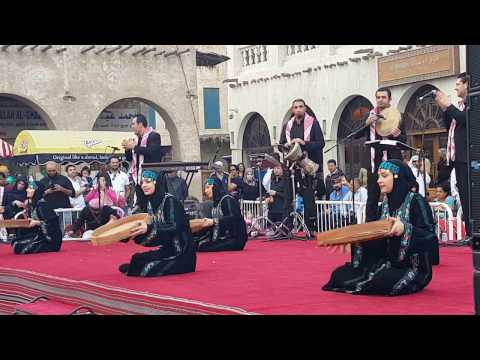 Qatar Souq Waqif spring festival 2017 | Jordanian dance | Part II