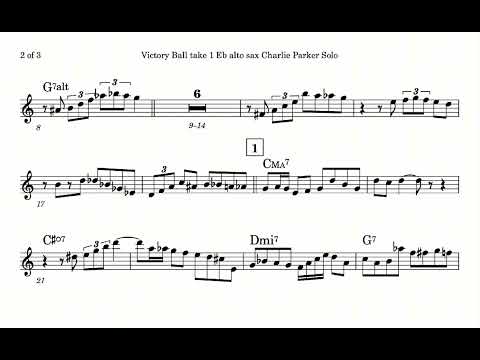 Charlie Parker on Victoria Ball take 1 -  January 3, 1949